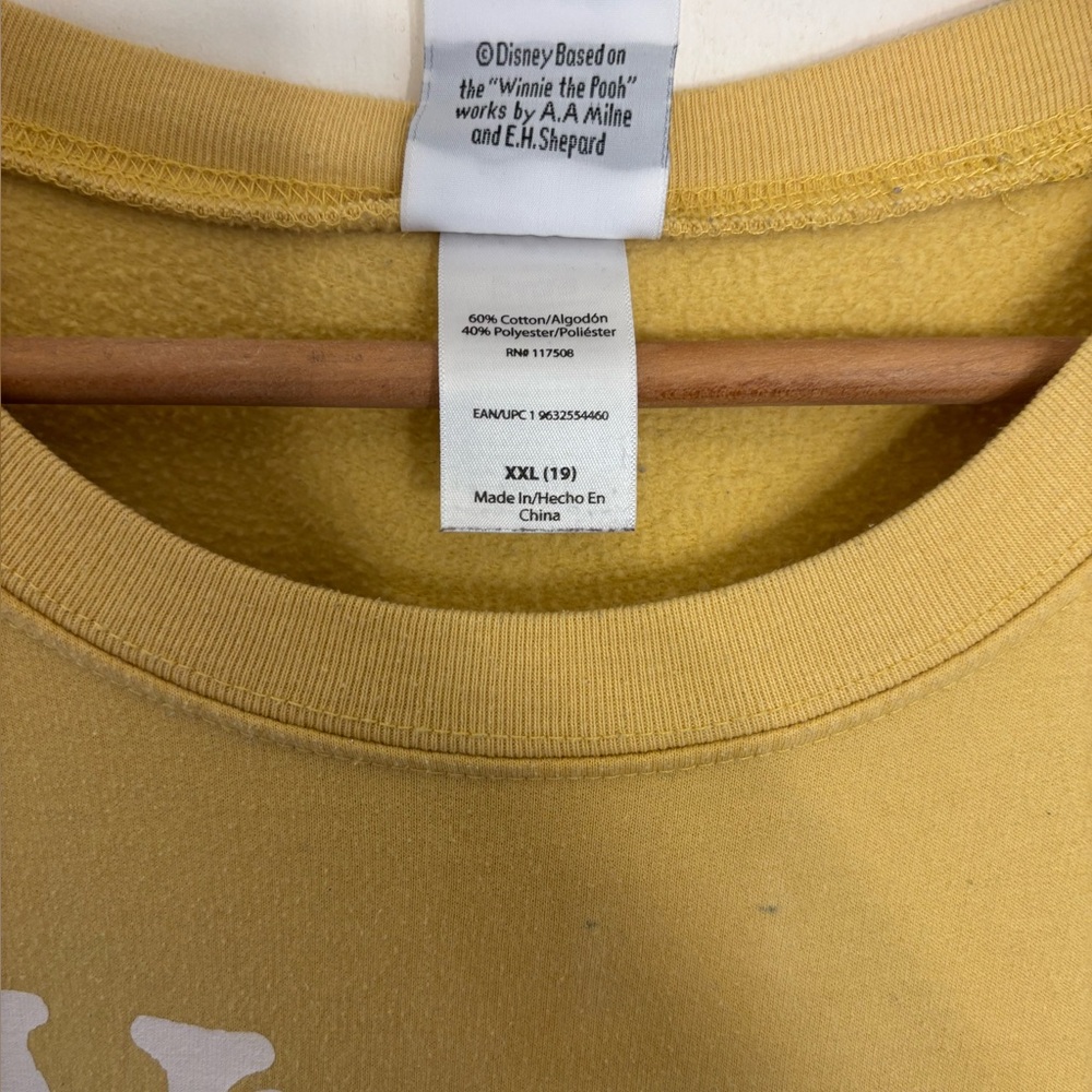 Disney yellow Winnie the Pooh sweatshirt - Picture 4 of 5